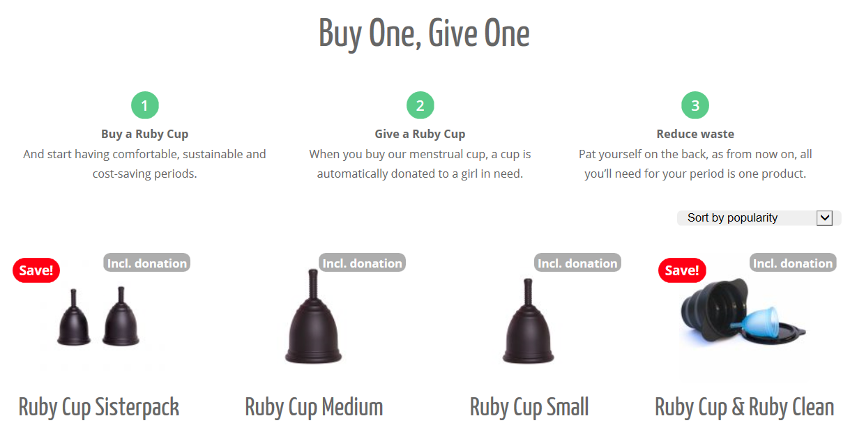 Ruby Cup (incl. donation)